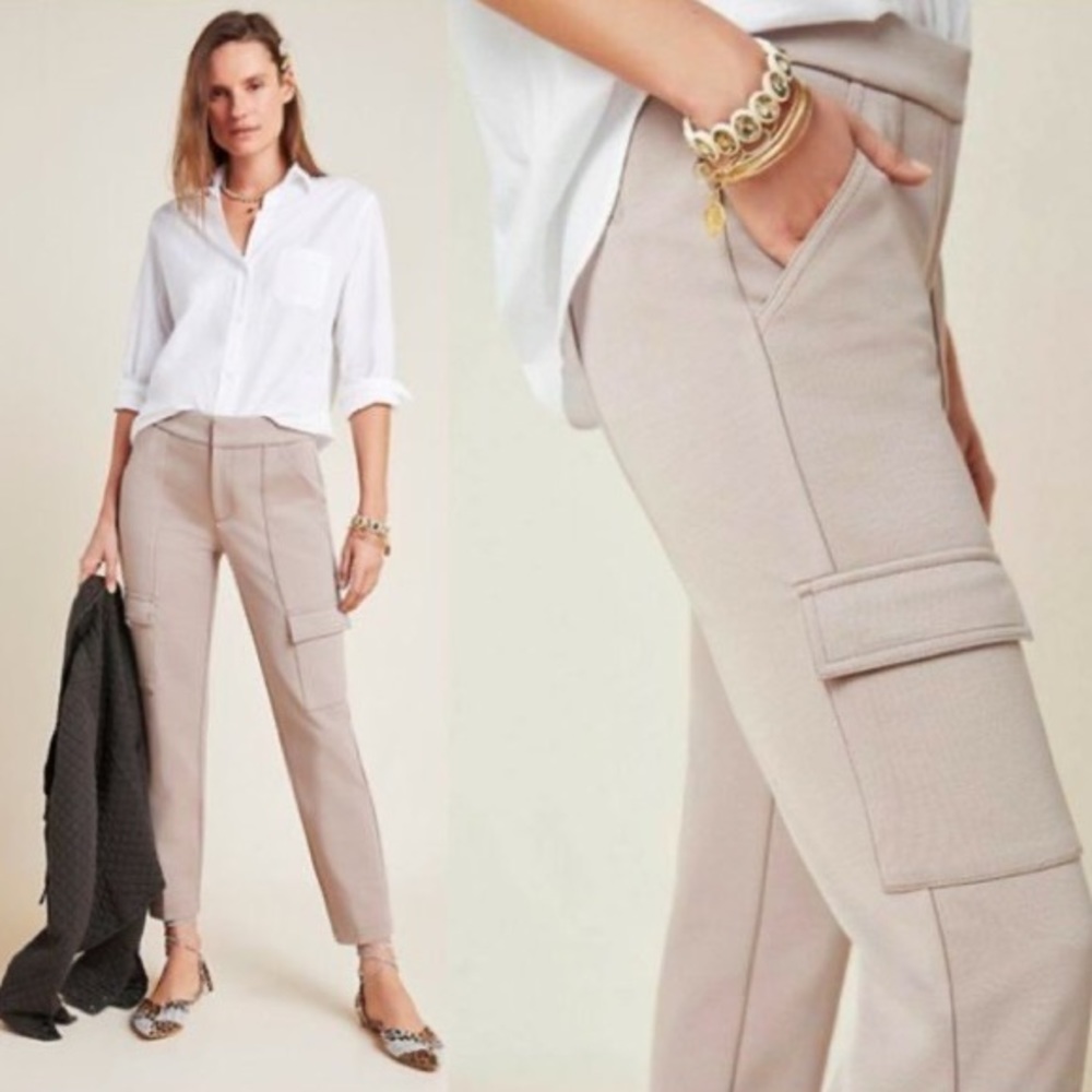 Anthropologie the Essential Knit Cargo Trousers